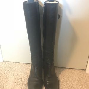 “Ripa” Black Leather Boots size 36